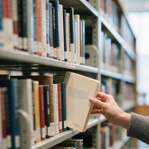 四十二岁左右女性副教授头像，穿灰色职业装，正面微笑表情，图书馆背景，资深语言学家形象